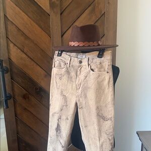 Ralph Lauren Beige world Map Patterned Jeans